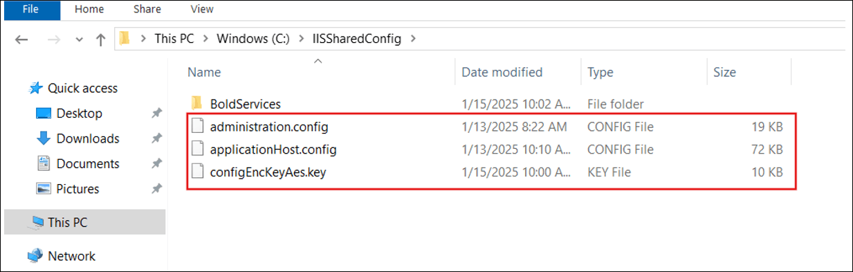 iis-shared-config