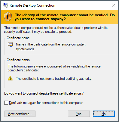 certificate-warning
