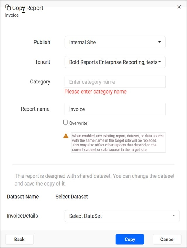 Select Dataset