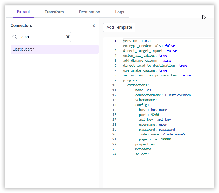 Elastic search Data Hub - BoldBI