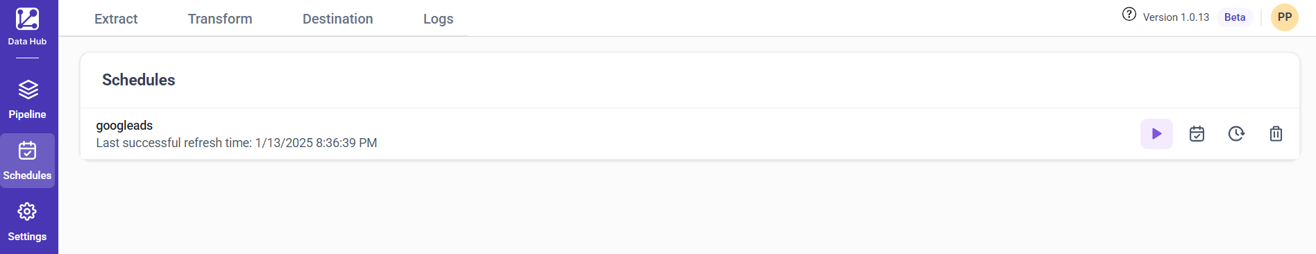 google ads ETL- DataHub