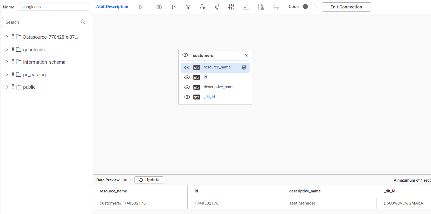 PostgreSQL ETL- DataHub