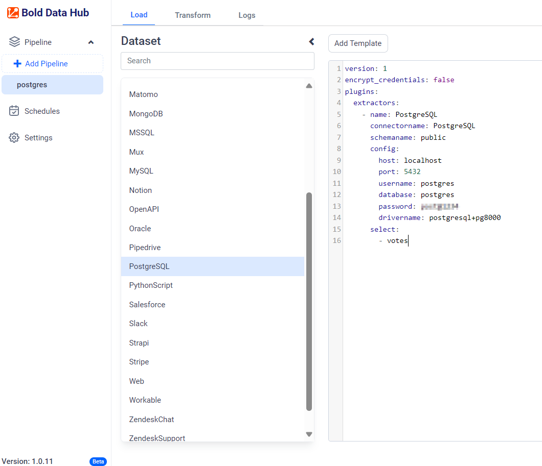 PostgreSQL Data Hub- Reports