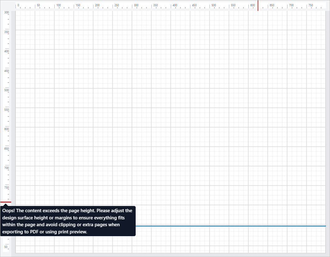 vertical Error indication lines