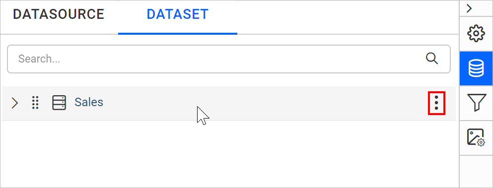 Data item menu icon