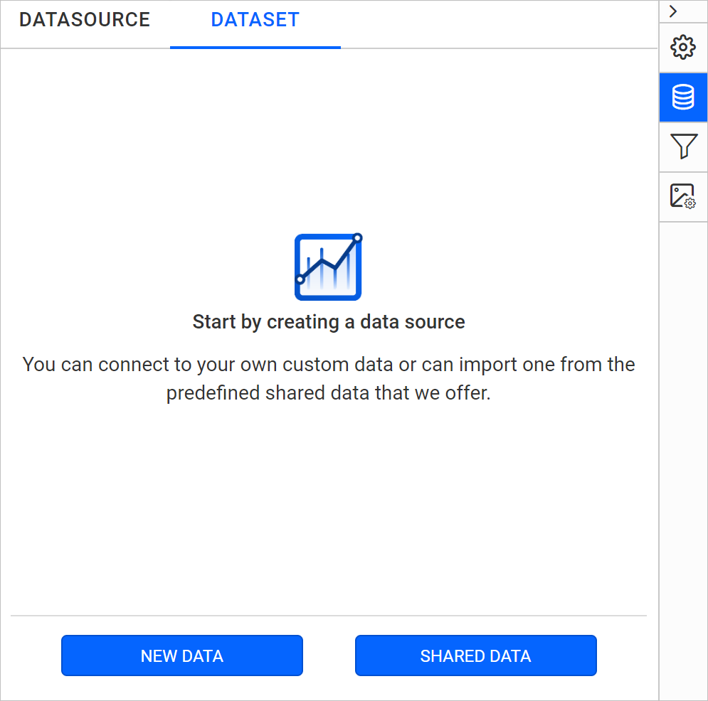 Data icon configuration panel