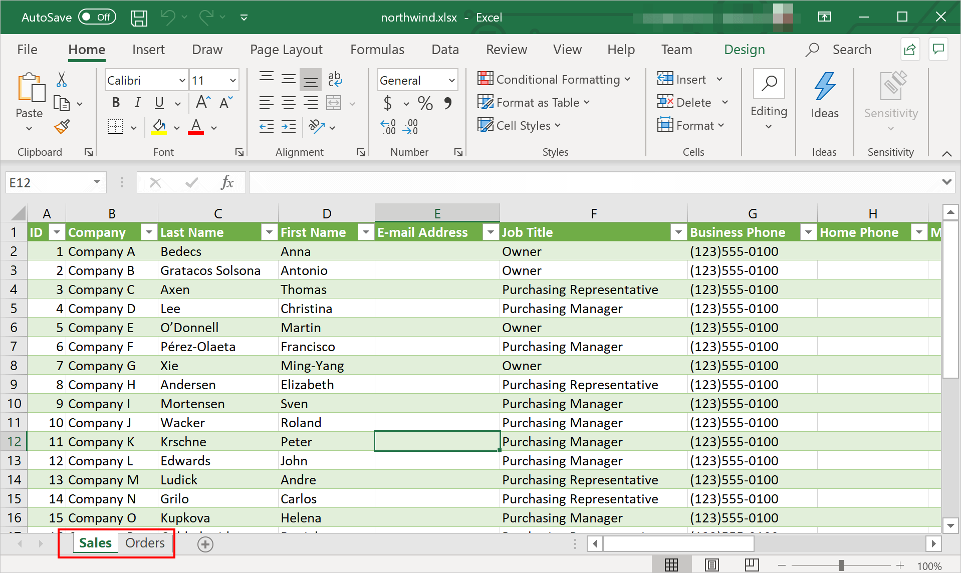 Excel with multiple worksheet