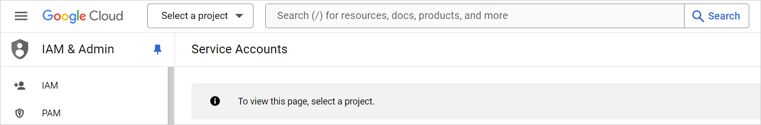 Google cloud project