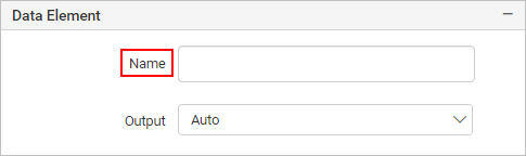 Data element name property