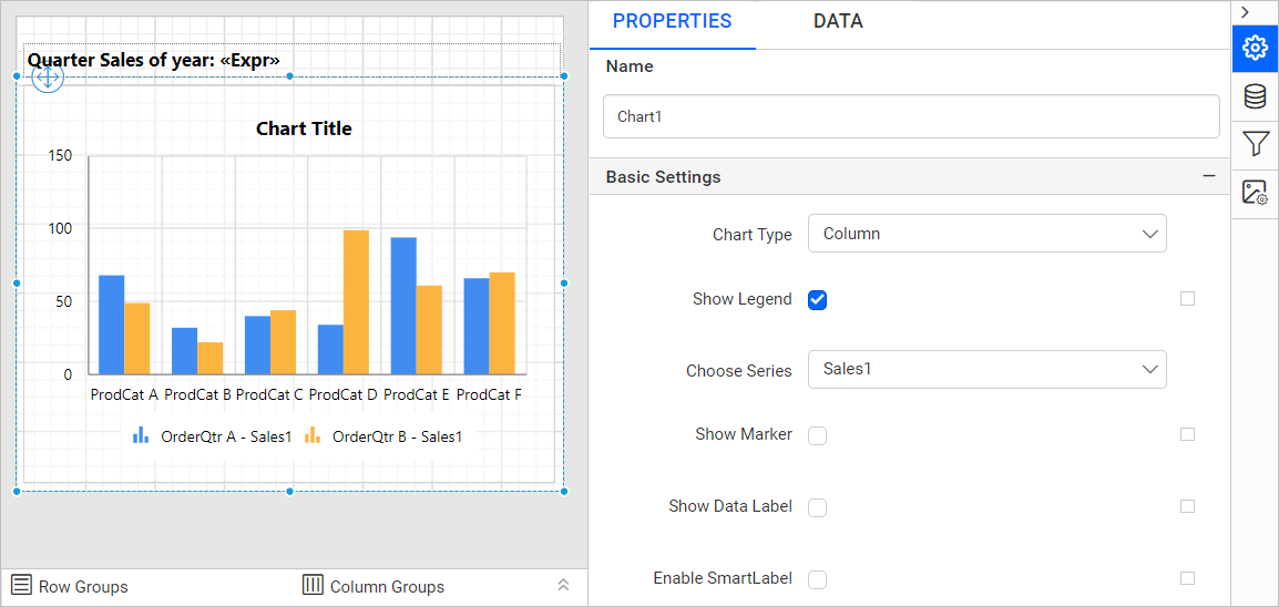 Filter dialog