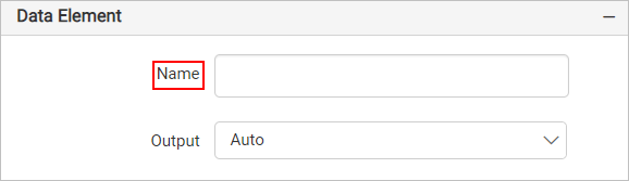 Data element name property