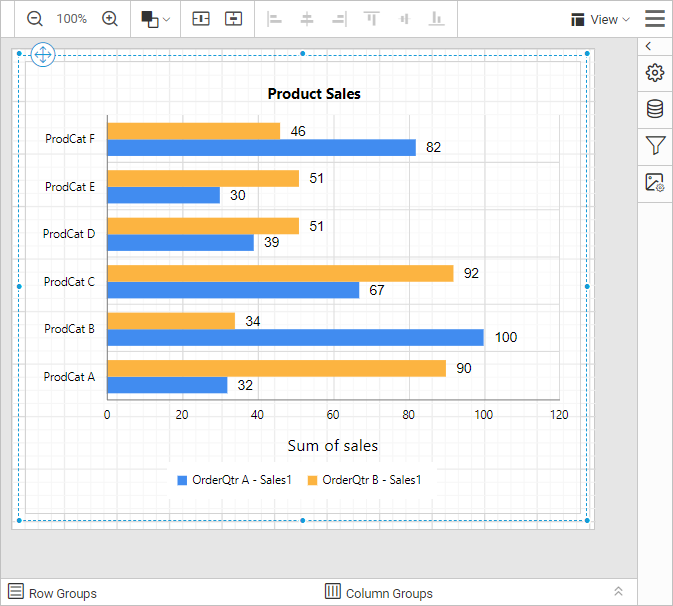 Preview icon in design view