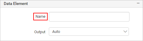 Data element name property