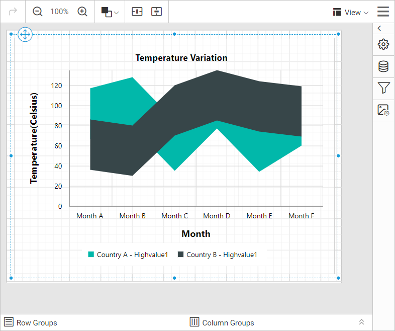 Preview icon in design view