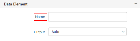 Data element name property