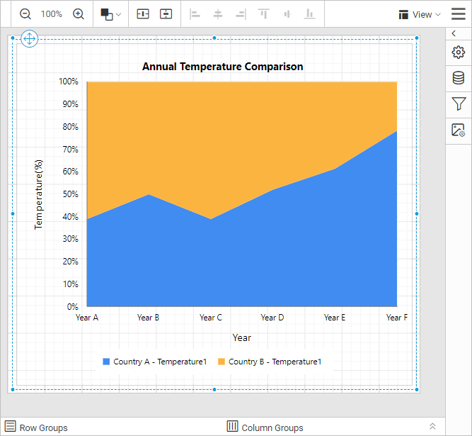 Preview icon in design view