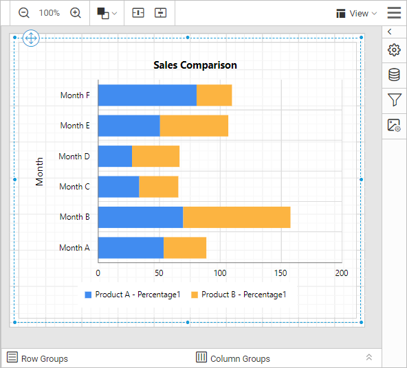 Preview icon in design view