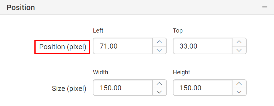 Line report item in postion change