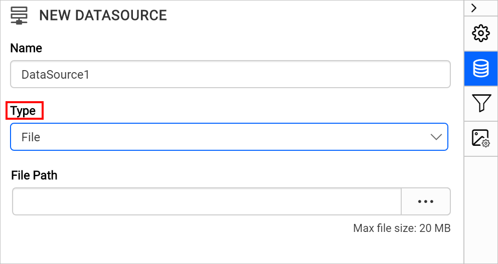 Choose source type