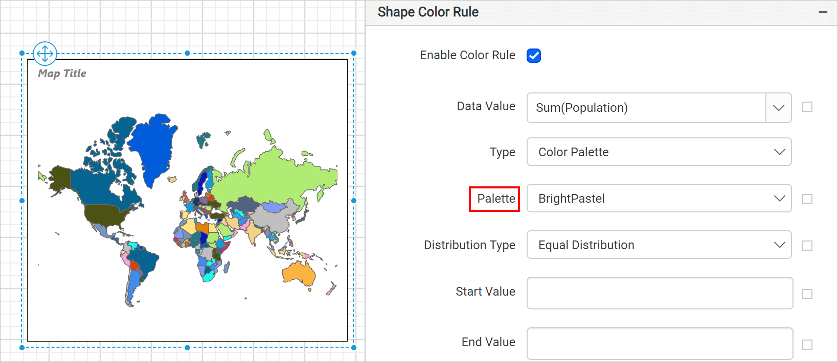 Color palette