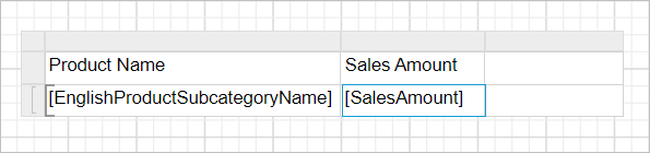 Assign value in table cell