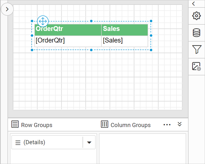 Enable grouping panel