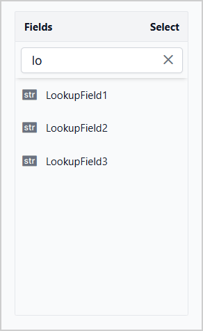 Search field