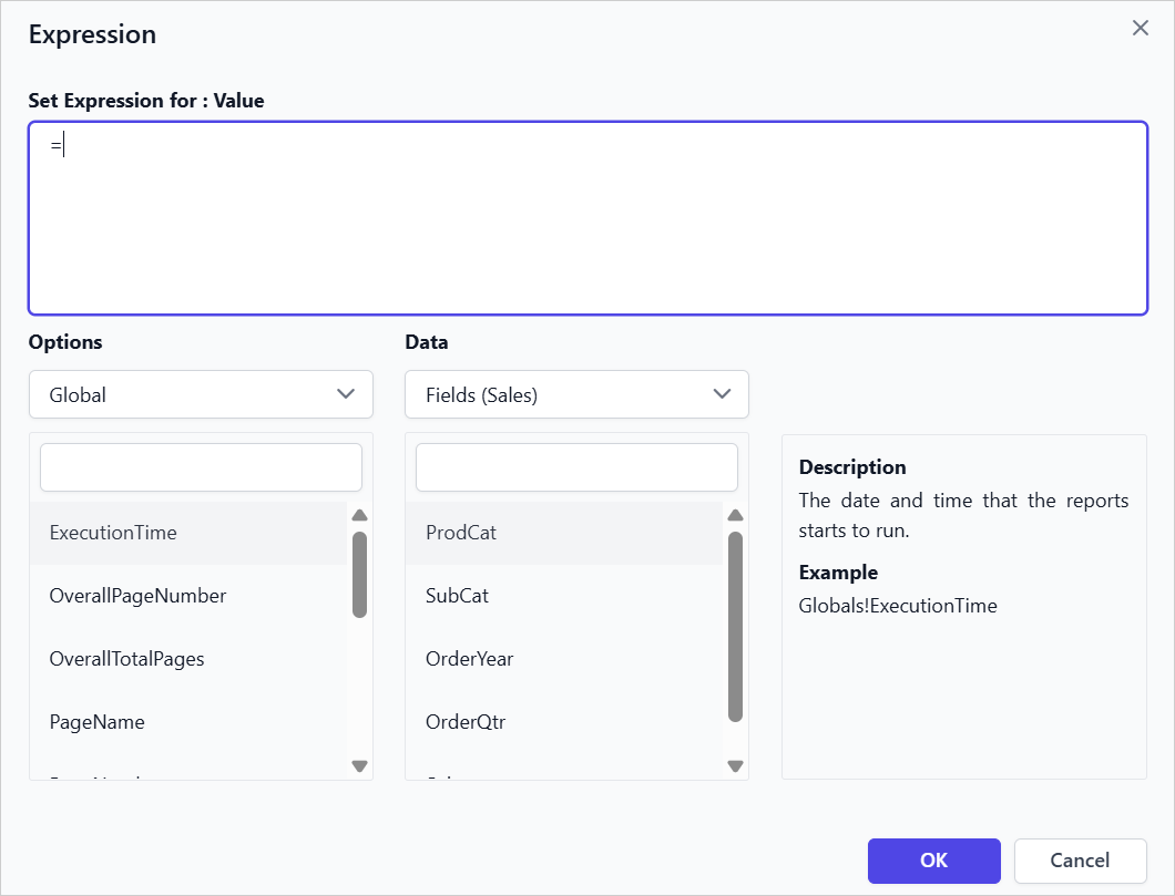Text editor dialog