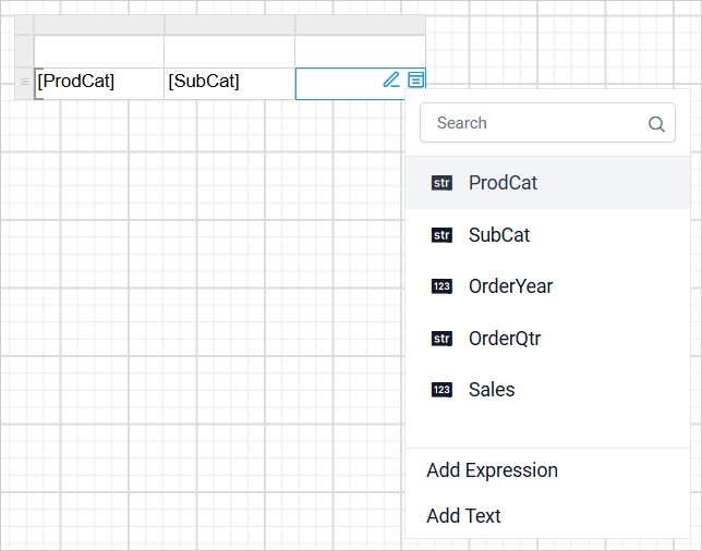Open Data assign menu