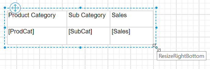 Adjust column width of the table