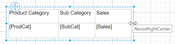 Adjust column width of the table