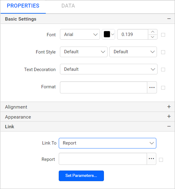 Design report using textbox