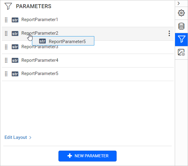 Parameter reorder