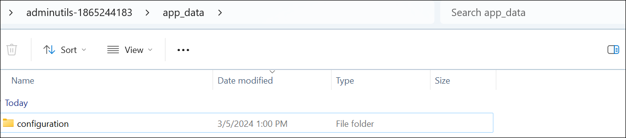 Creating folder structure