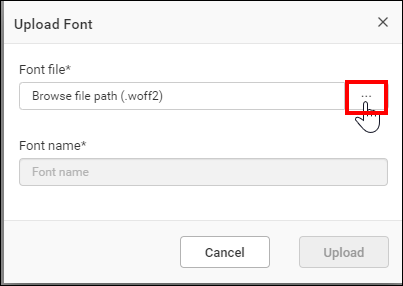 Browse Font File
