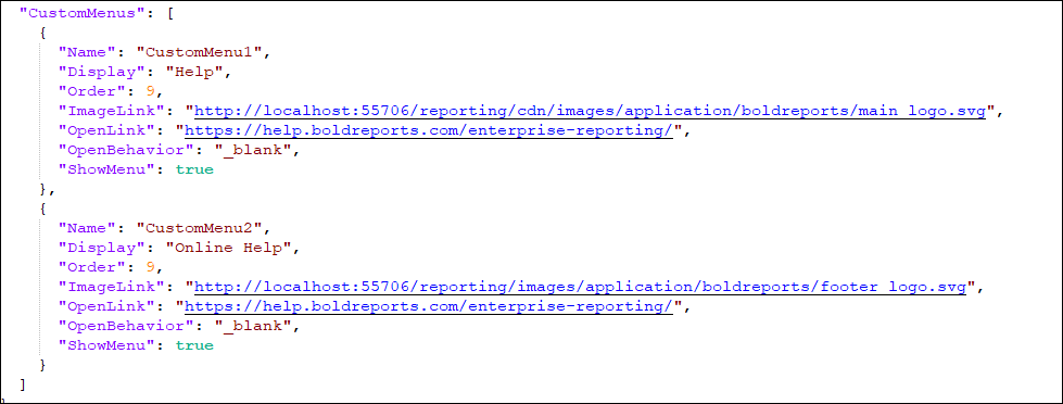 Context Menus