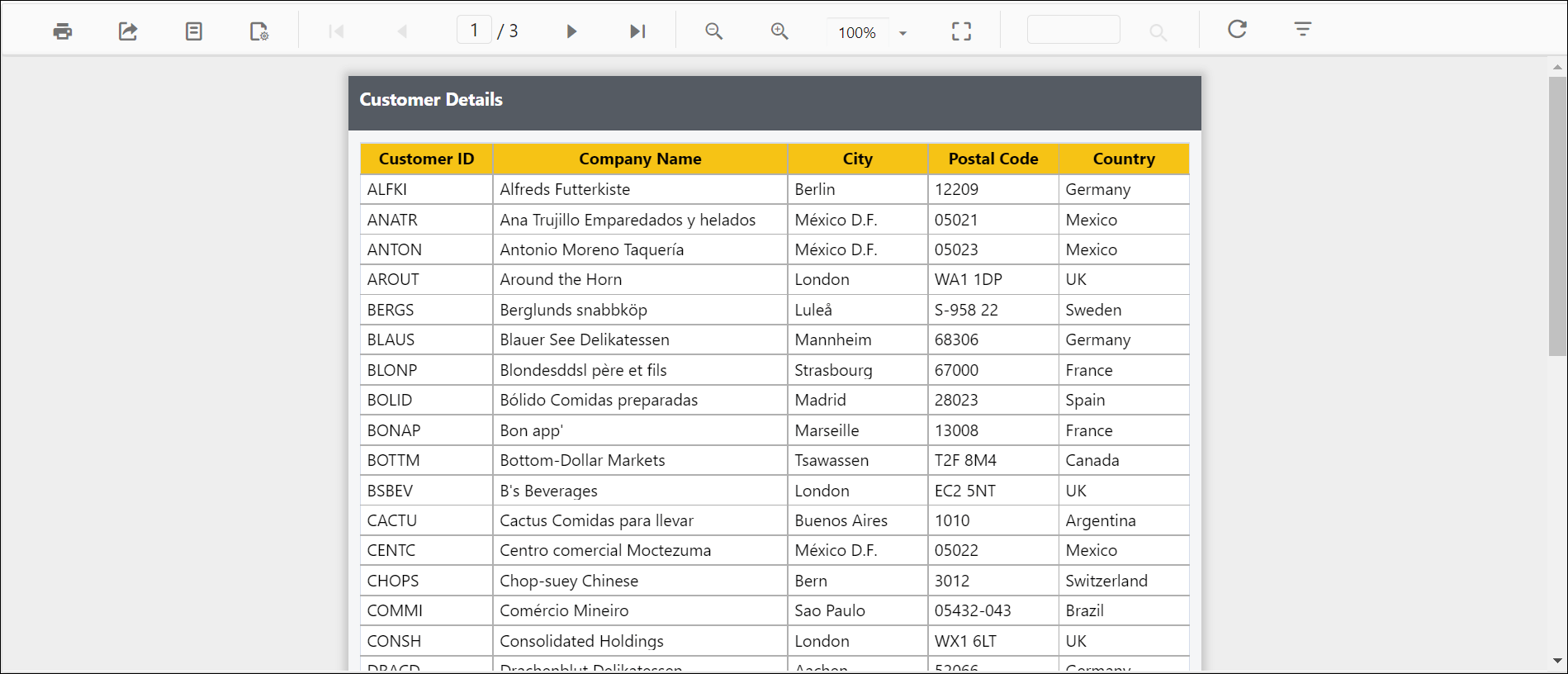 Preview of hide parameter block in Report Viewer