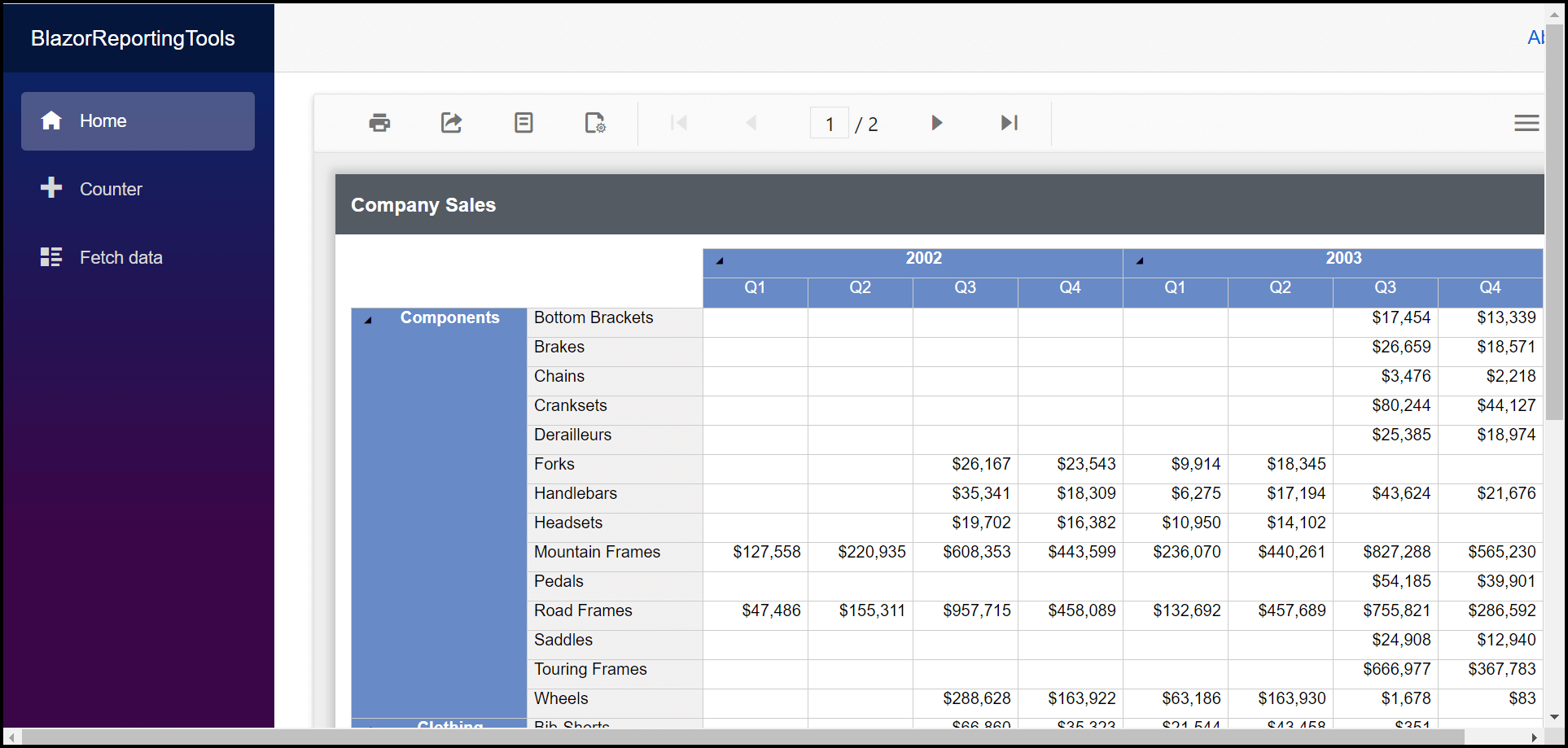 Configure Data Source Extensions Blazor Reporting 2569