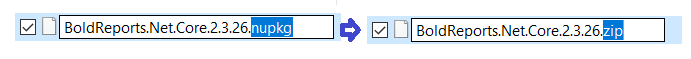 nupkg to zip conversion
