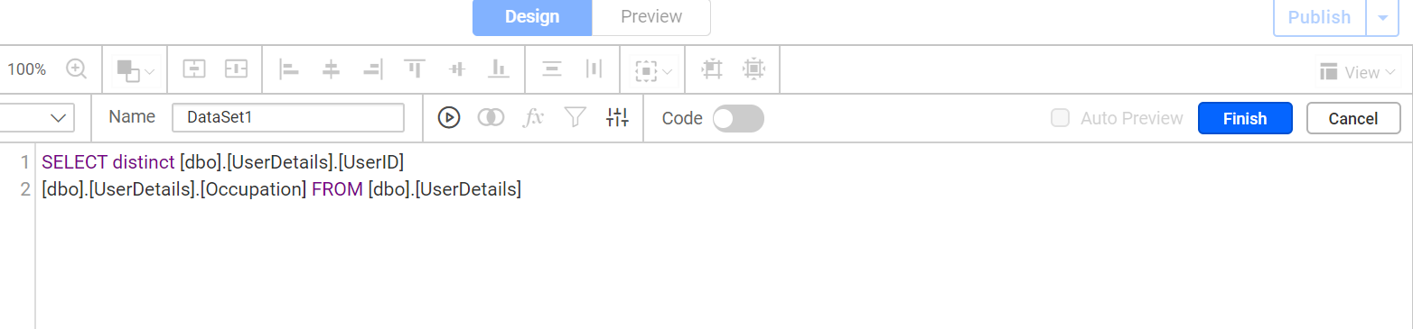 User id dataset