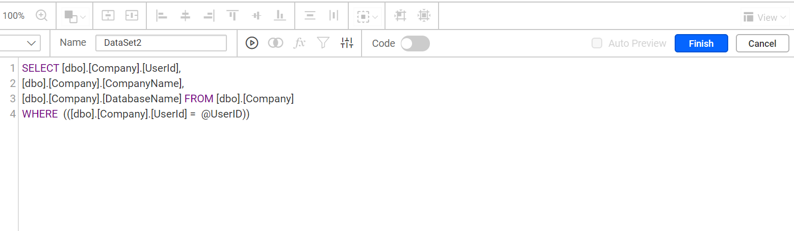 User id filtering