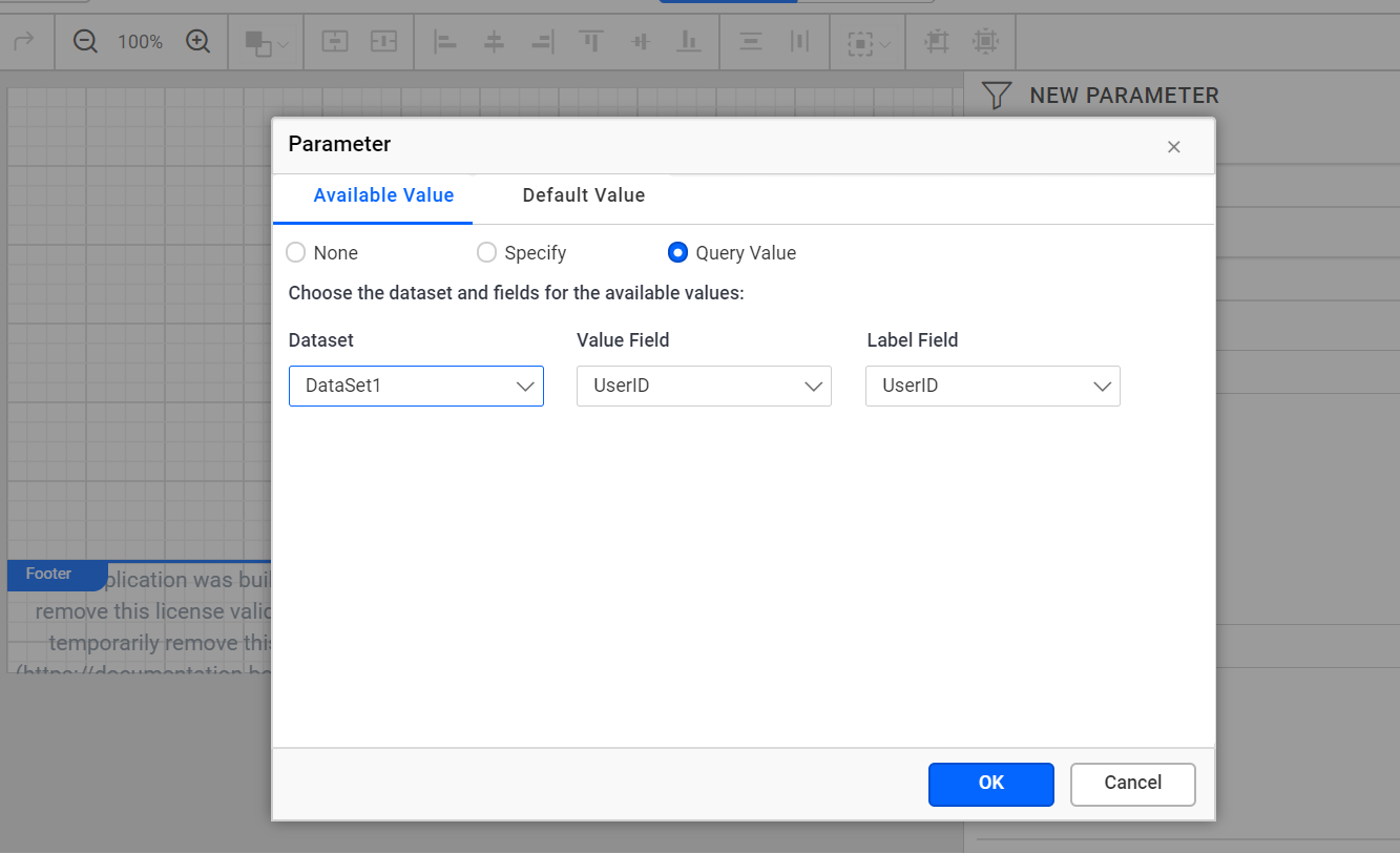 User id parameter