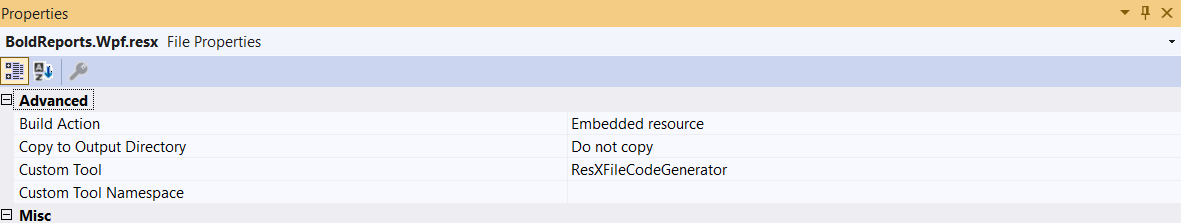Adding a new resource file