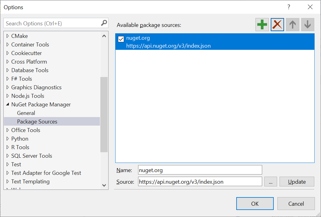 Online NuGet Configure