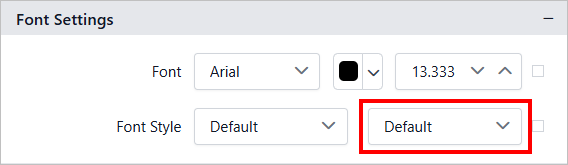 Font weight property
