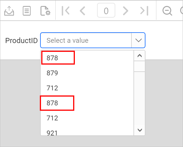 Duplicate values in ssrs parameter drop down