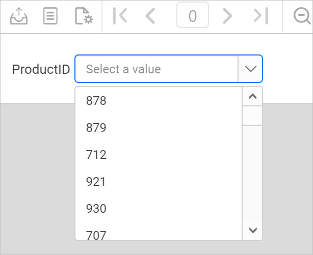 Unique values in ssrs parameter drop down