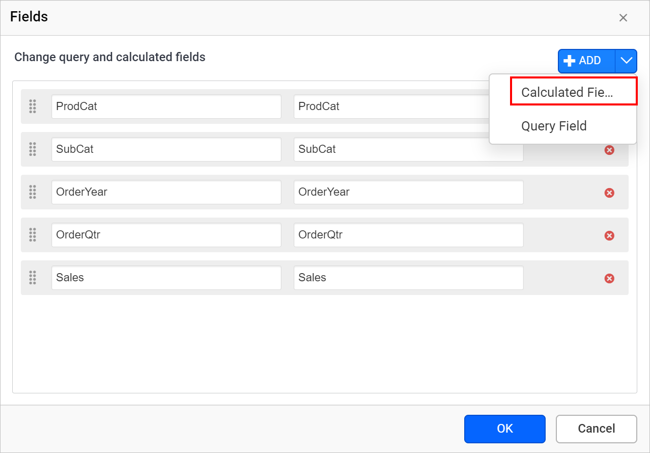 Add calculated field