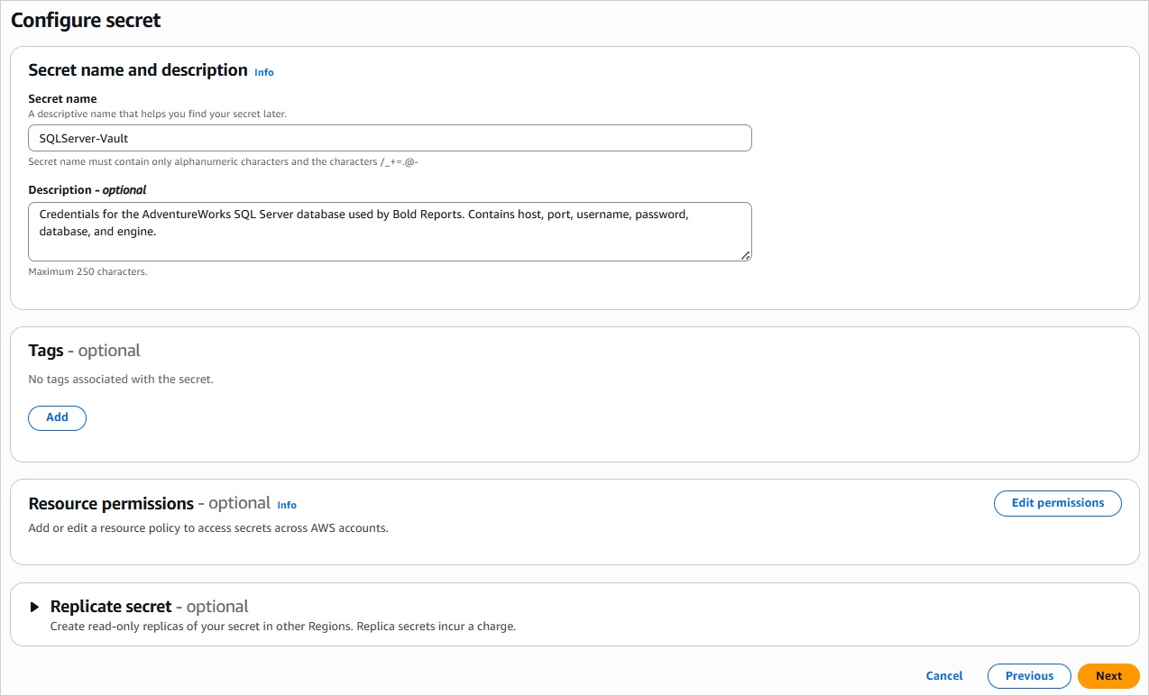 Configure Secret