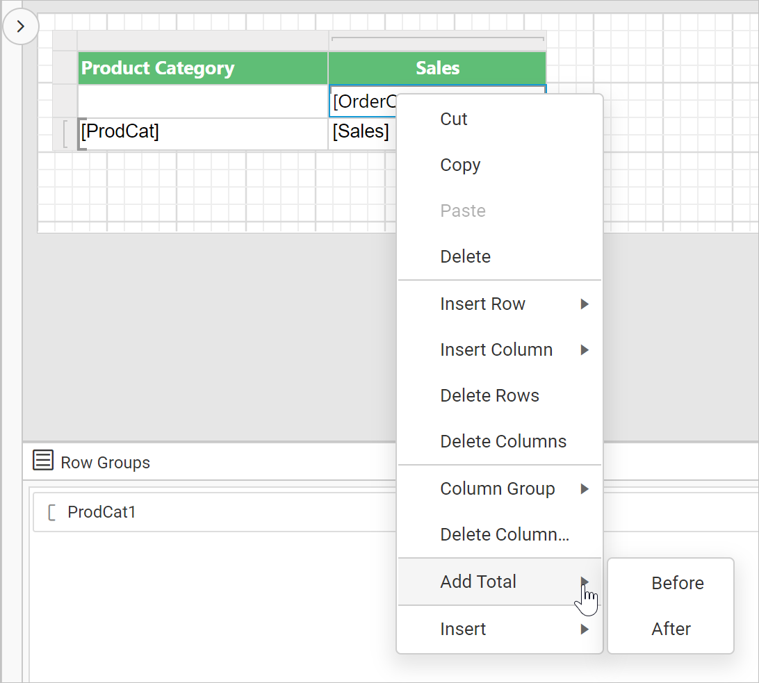 Enable grouping panel